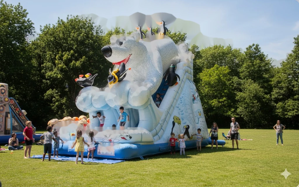 Şişme Panda Kaydırak