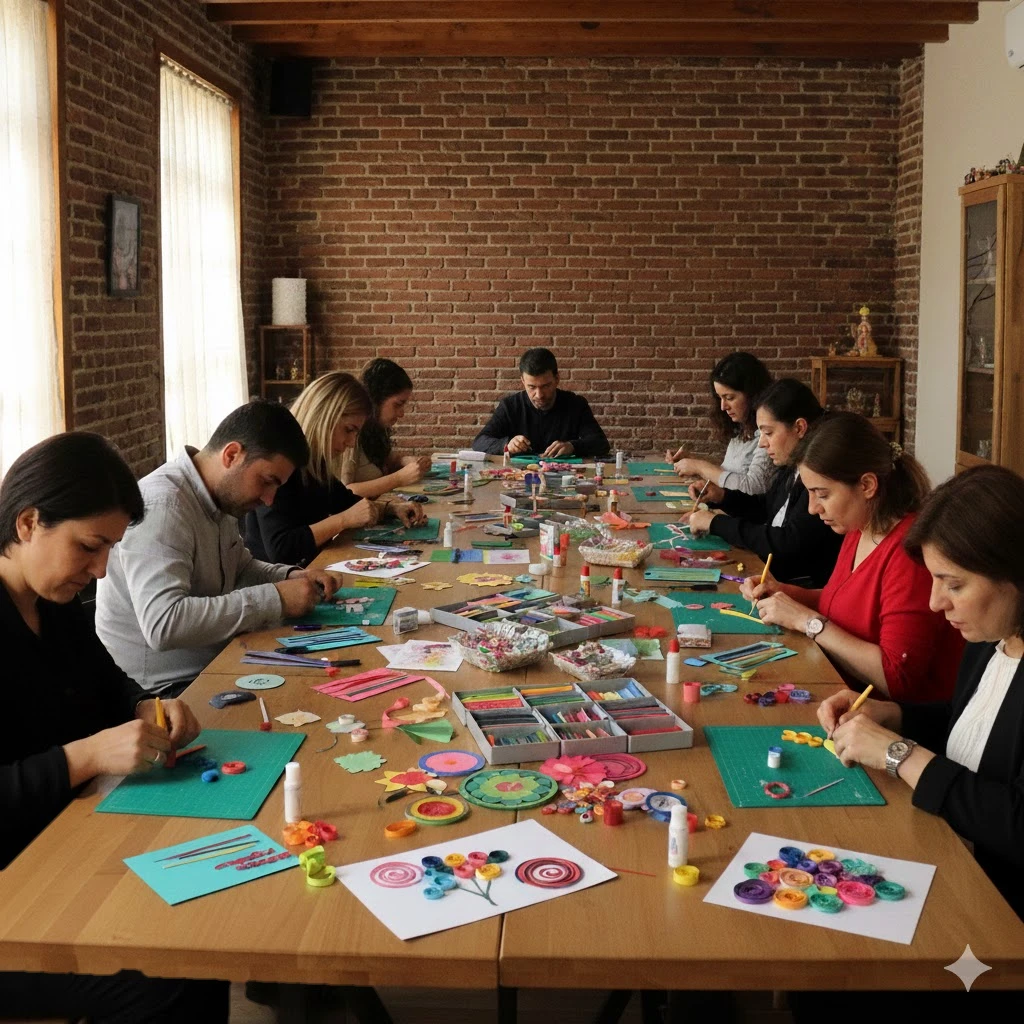 Quilling Kağıt Kıvırma Atölyesi